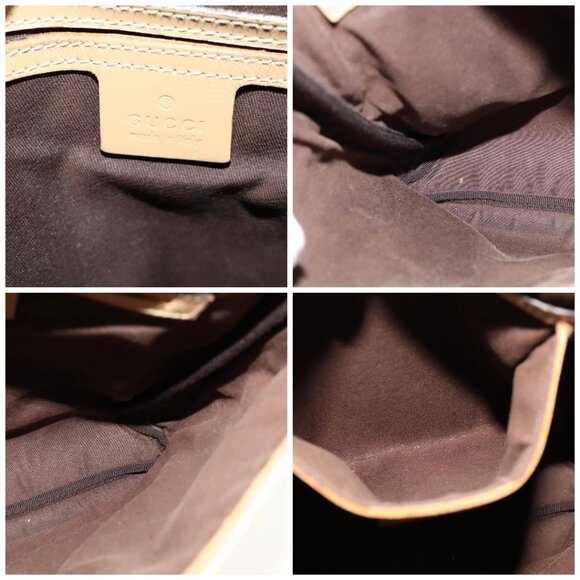 GUCCI GG Supreme Shoulder Bag PVC Beige Gold 223666 Auth 108900 - Picture 15 of 16